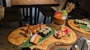 Sushi-Platte im Restaurant Ikigai Leipzig
