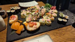 Sushiplatte vegan im 997 Sushi & Robata Leipzig