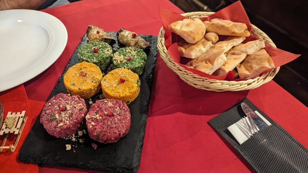 Vorspeise "Pchali Mix" im Restaurant Gemrieli Leipzig Vorspeise "Pchali Mix" im Restaurant Gemrieli Leipzig