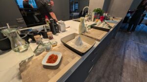 Vorbereitete Zutaten beim veganen Kochkurs