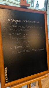 Menü des Abends beim veganen Kochkurs